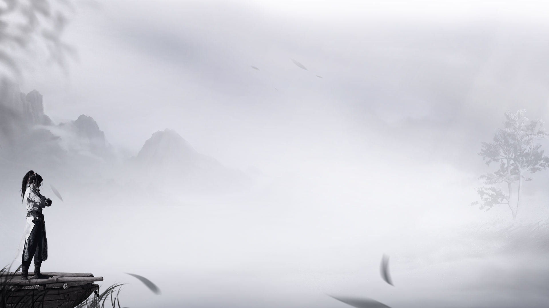 Misty Wuxia Background